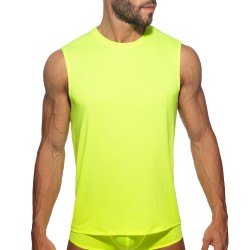 Débardeur de la marque ADDICTED - Débardeur Veloz Dry - Jaune Néon - Ref : AD1328 C31