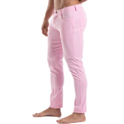 Pantalon Chino Tof Paris - Rose - TOF Paris : vente pantalons sport...