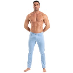 Pantalon Chino Tof Paris - Bleu - TOF Paris : vente pantalons sport...