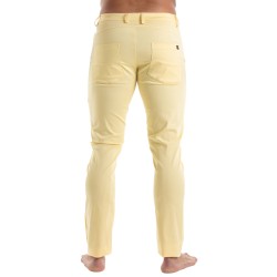 Pantalon Chino Tof Paris - Jaune - TOF Paris : vente pantalons spor...