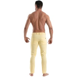 Pantalon Chino Tof Paris - Jaune - TOF Paris : vente pantalons spor...