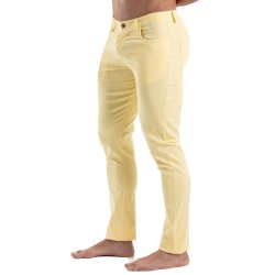 Pantaloni del marchio TOF PARIS - Tof Paris Pantaloni Chino - Giallo - Ref : TOF514J