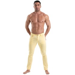 Pantaloni del marchio TOF PARIS - Tof Paris Pantaloni Chino - Giallo - Ref : TOF514J