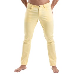 Pantalon Chino Tof Paris - Jaune - TOF Paris : vente pantalons spor...