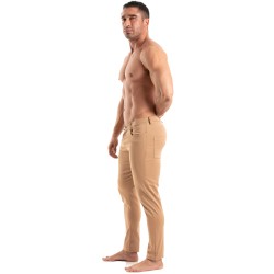 Pantalon Chino Tof Paris - Marron - TOF Paris : vente pantalons spo...