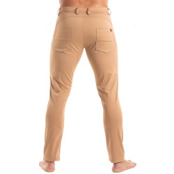 Pantalon Chino Tof Paris - Marron - TOF Paris : vente pantalons spo...