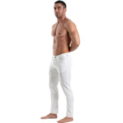 Pantalon Chino Tof Paris - Blanc - TOF Paris : vente pantalons spor...