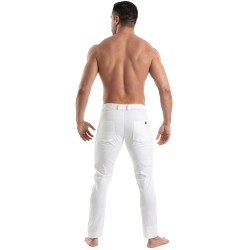 Pantalon Chino Tof Paris - Blanc - TOF Paris : vente pantalons spor...