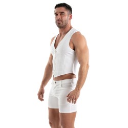 Breve del marchio TOF PARIS - Tof Paris Chino Shorts - Bianco - Ref : TOF515B