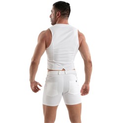 Breve del marchio TOF PARIS - Tof Paris Chino Shorts - Bianco - Ref : TOF515B