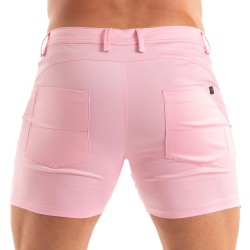 Breve del marchio TOF PARIS - Tof Paris Chino Shorts - Rosa - Ref : TOF515R