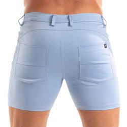 Breve del marchio TOF PARIS - Tof Paris Chino Shorts - Blu - Ref : TOF515BU