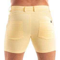 Breve del marchio TOF PARIS - Tof Paris Chino Shorts - Giallo - Ref : TOF515J