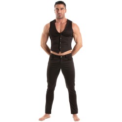 Veste de la marque TOF PARIS - Gilet Chino Tof Paris - Noir - Ref : TOF516N
