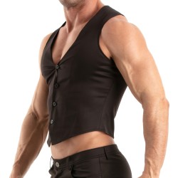 Veste de la marque TOF PARIS - Gilet Chino Tof Paris - Noir - Ref : TOF516N