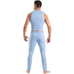 Veste de la marque TOF PARIS - Gilet Chino Tof Paris - Bleu - Ref : TOF516BU