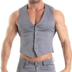 Veste de la marque TOF PARIS - Gilet Chino Tof Paris - Gris - Ref : TOF516G