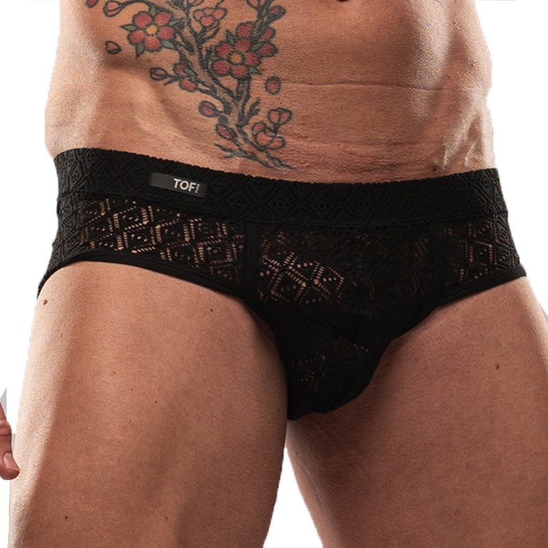 Brief of the brand TOF PARIS - Slip Riviera Tof Paris - Noir - Ref : TOF572N