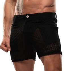 Short of the brand TOF PARIS - Short Mi-Cuisse Riviera Tof Paris - Noir - Ref : TOF571N