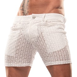 Short of the brand TOF PARIS - copy of Short Mi-Cuisse Riviera Tof Paris - Noir - Ref : TOF571B