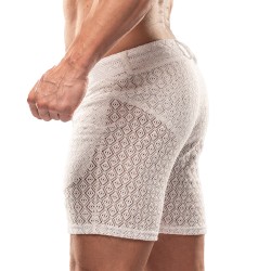 Short of the brand TOF PARIS - copy of Short Mi-Cuisse Riviera Tof Paris - Noir - Ref : TOF571B