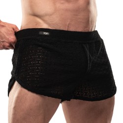 Short of the brand TOF PARIS - Mini Short Riviera Tof Paris - Noir - Ref : TOF570N