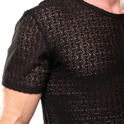 Manches courtes de la marque TOF PARIS - T-shirt Riviera Tof Paris - Noir - Ref : TOF569N
