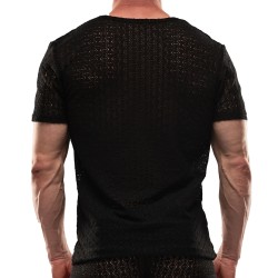 Manches courtes de la marque TOF PARIS - T-shirt Riviera Tof Paris - Noir - Ref : TOF569N