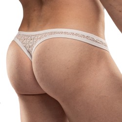 Underwear of the brand TOF PARIS - Riviera Tof Paris Thong - White - Ref : TOF575B
