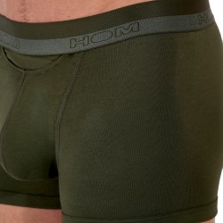 Boxer, shorty de la marque HOM - Boxer HOM HO1 Coton/Modal - Kaki - Ref : 359520 00DK
