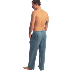 Pantaloni del marchio L HOMME INVISIBLE - Palm Spring - Flowy Lounge Trousers - Whisper Blue - Ref : RW20 PAL B15