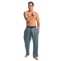 Pantaloni del marchio L HOMME INVISIBLE - Palm Spring - Flowy Lounge Trousers - Whisper Blue - Ref : RW20 PAL B15