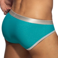 Slip, Tanga de la marque ADDICTED - Slip Swimderwear Shiny Pique Edition Limitée - Ref : AD1376 C08
