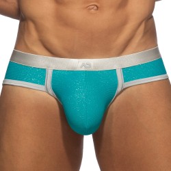 Slip, Tanga de la marque ADDICTED - Slip Swimderwear Shiny Pique Edition Limitée - Ref : AD1376 C08