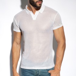 Polo de la marque ES COLLECTION - Polo Avant Garde - Blanc - Ref : POLO37 C01