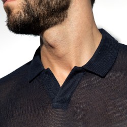 Polo de la marque ES COLLECTION - Polo Avant Garde - Noir - Ref : POLO37 C10
