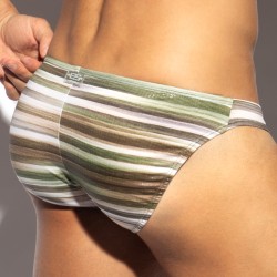 Slip, Tanga de la marque ES COLLECTION - Bikini Wetlands - Kaki - Ref : UN636 C12