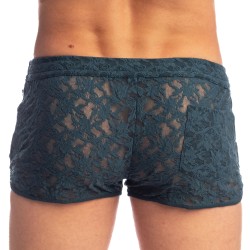 Breve del marchio L HOMME INVISIBLE - Delphinium - Split shorts - Ref : SP05 DEL 272