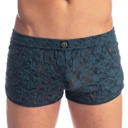 Breve del marchio L HOMME INVISIBLE - Delphinium - Split shorts - Ref : SP05 DEL 272