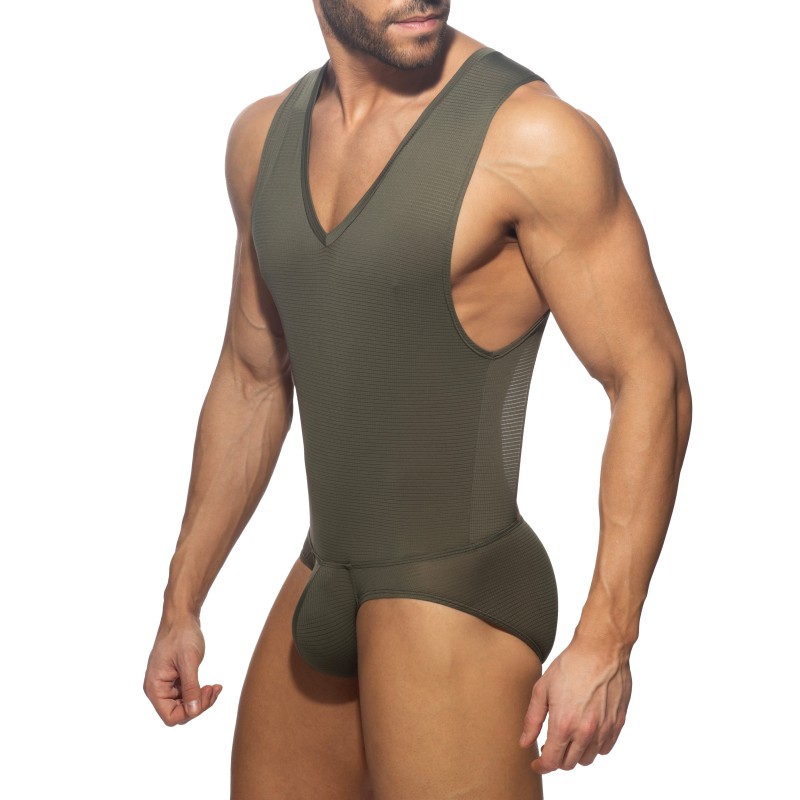Body de la marque ADDICTED - Body suit Veloz Dry - Kaki - Ref : AD1331 C12