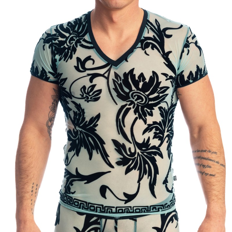 Haut lounge de la marca L HOMME INVISIBLE - Velours Mystique - T Shirt - Ref : MY73 VEL 043
