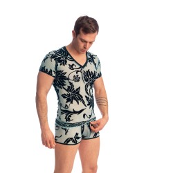 Haut lounge de la marca L HOMME INVISIBLE - Velours Mystique - T Shirt - Ref : MY73 VEL 043