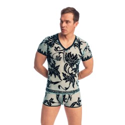 Haut lounge de la marca L HOMME INVISIBLE - Velours Mystique - T Shirt - Ref : MY73 VEL 043