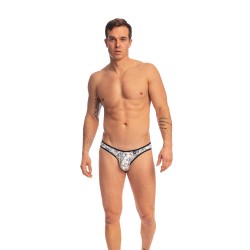 Slip, Tanga de la marque L HOMME INVISIBLE - Siam Jouy - Micro Slip - Ref : UW34  SIA P49