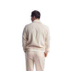 Veste de la marque L HOMME INVISIBLE - Palm Spring - Veste Col Châle - Vanille - Ref : HW181 PAL 011