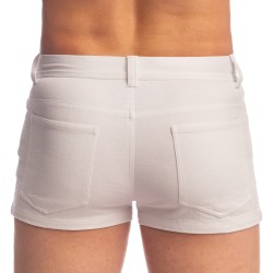 Short of the brand L HOMME INVISIBLE - Short Hot Pants Blanc - Ref : RW07 HOT 002