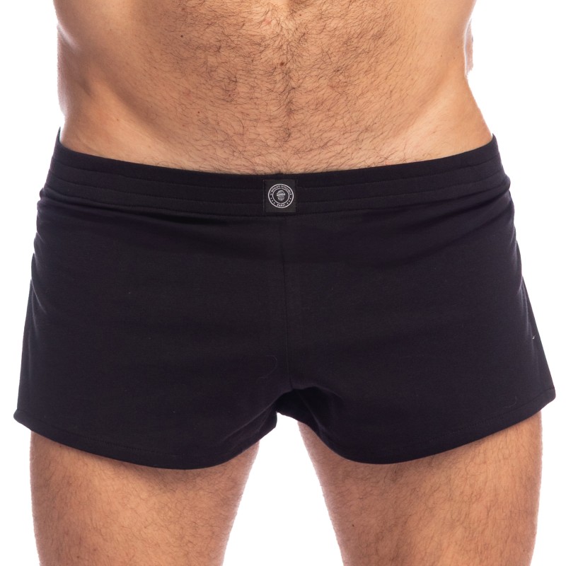 Short de la marque L HOMME INVISIBLE - Soft Touch Classic - Aero Shorts L Homme Invisible Noir - Ref : HW179 PER 001