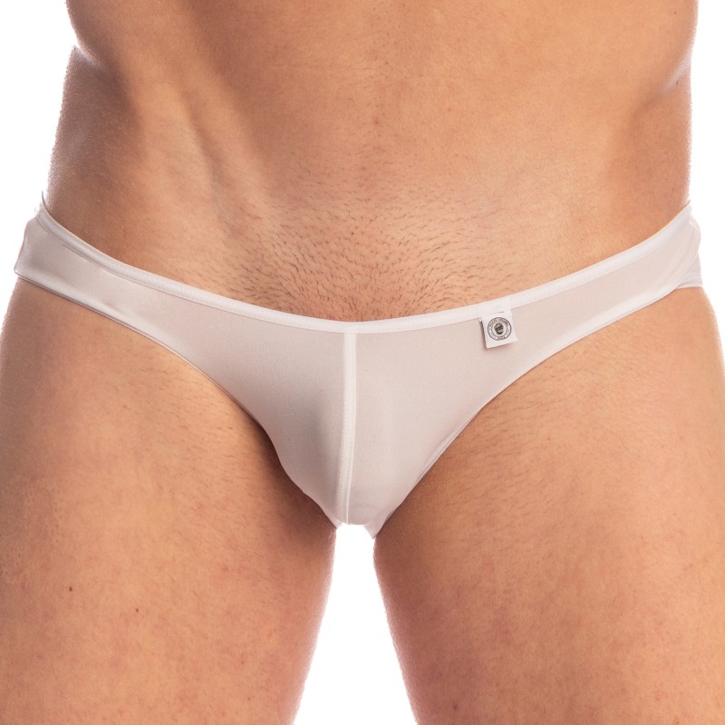 Slip, Tanga de la marque L HOMME INVISIBLE - La Mousse - Micro slip L Homme Invisible Blanc - Ref : UW34 MOU 002