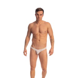 Slip, Tanga de la marque L HOMME INVISIBLE - La Mousse - Micro slip L Homme Invisible Blanc - Ref : UW34 MOU 002
