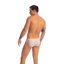 Slip, Tanga de la marque L HOMME INVISIBLE - La Mousse - Micro slip L Homme Invisible Blanc - Ref : UW34 MOU 002